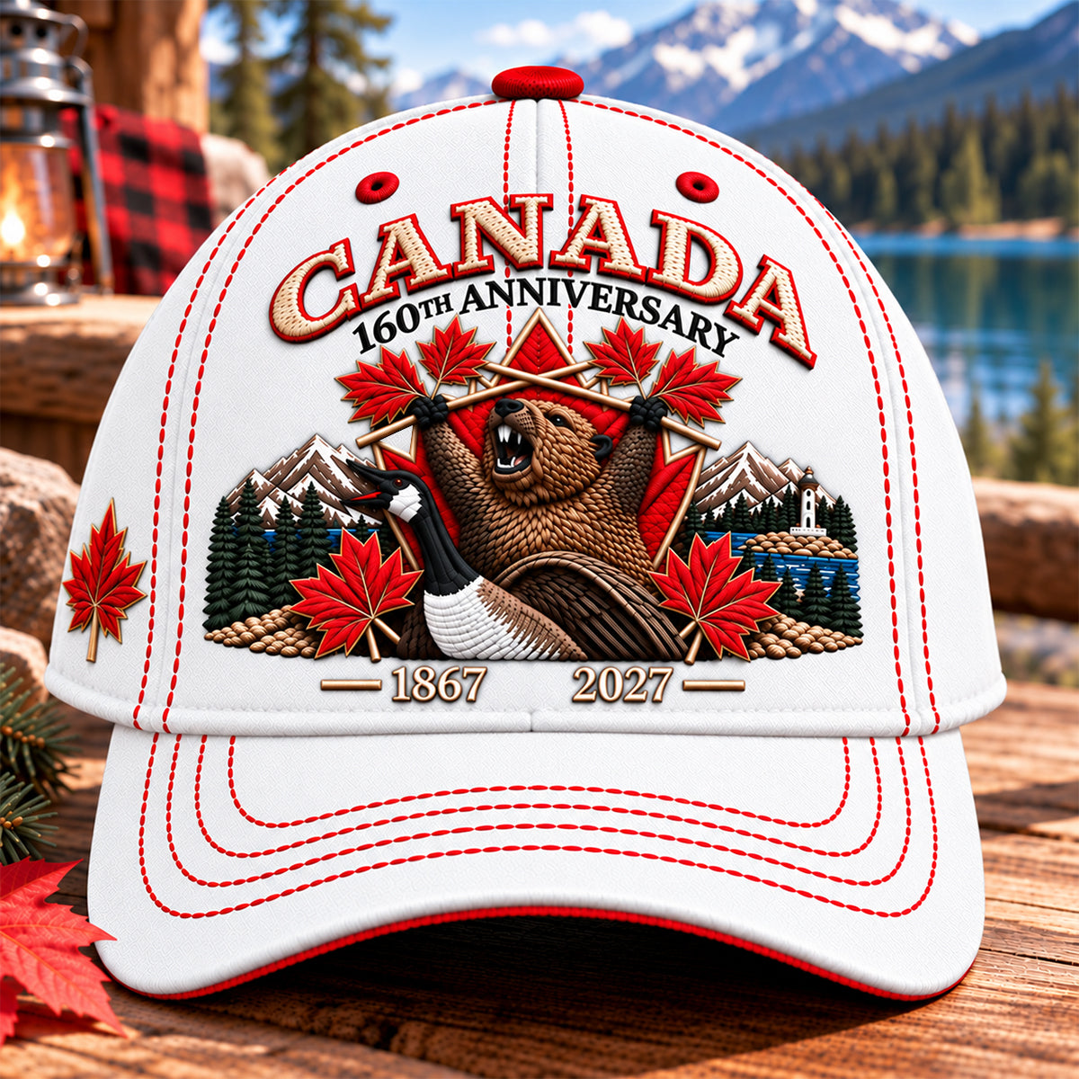 π Canada 160th Anniversary 1867β2027 β Premium Embroidered Heritage Cap (100% Cotton)
