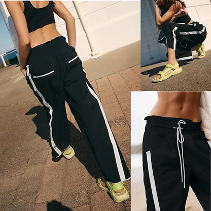 Women's Loose Barrel Pants Quick Dry Lightweight Hiking with Pockets