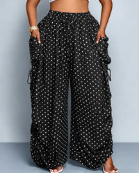 Black polka dots