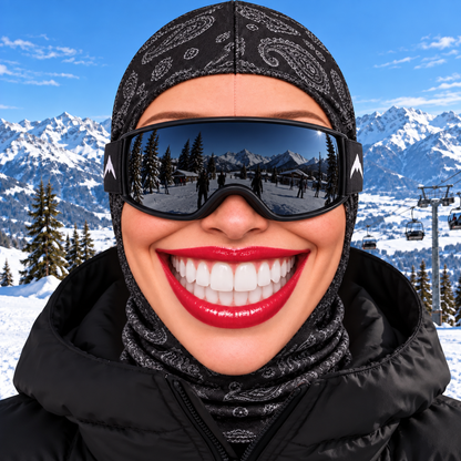 🎿 Realistic Face Balaclava – Funny Ski & Snowboard Mask for Cold Weather Adventures