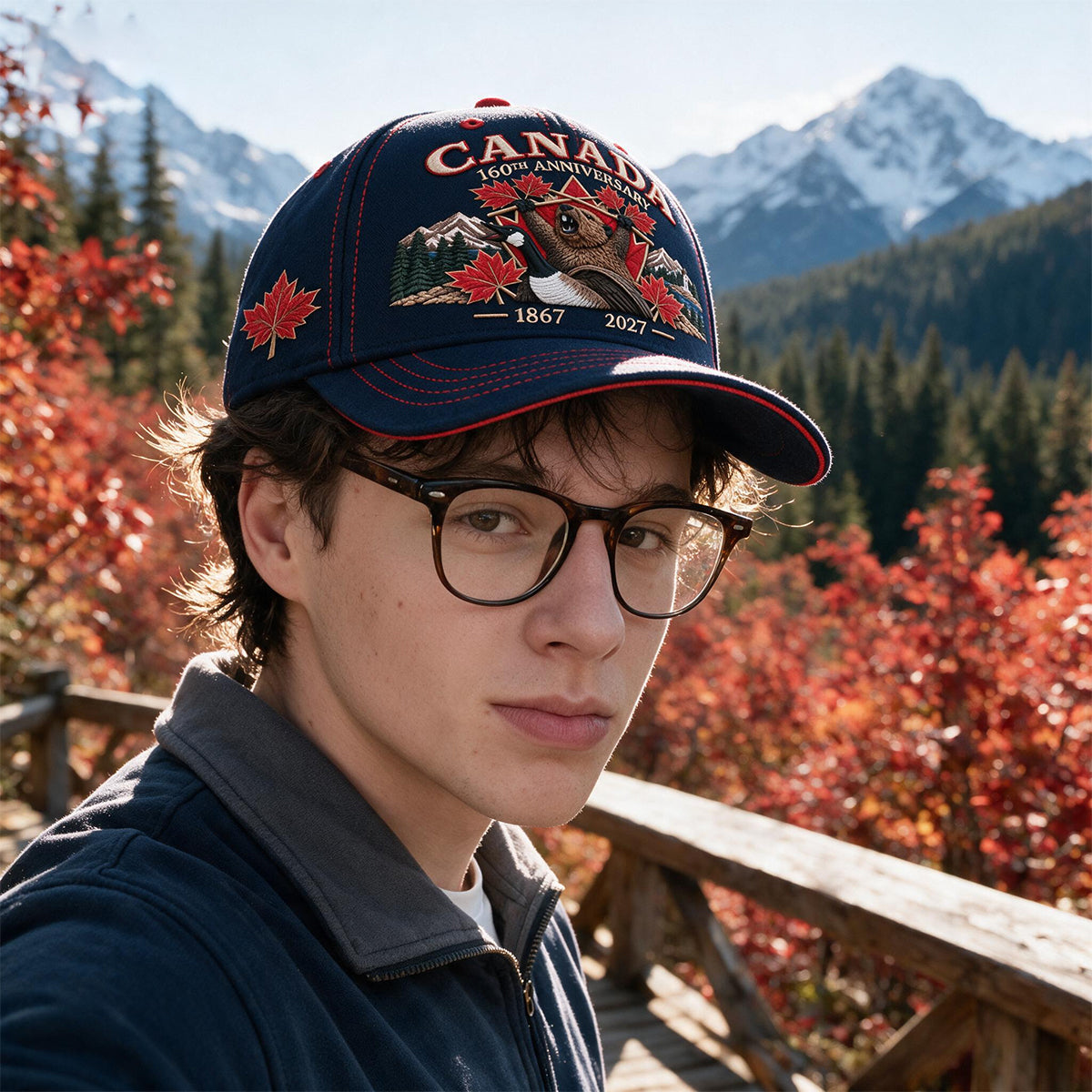 🍁 Canada 160th Anniversary 1867–2027 – Premium Embroidered Heritage Cap (100% Cotton)
