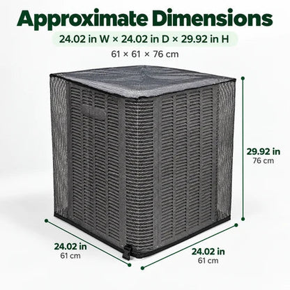 ❄️ Heavy-Duty Mesh AC Cover – All-Season Outdoor Protection